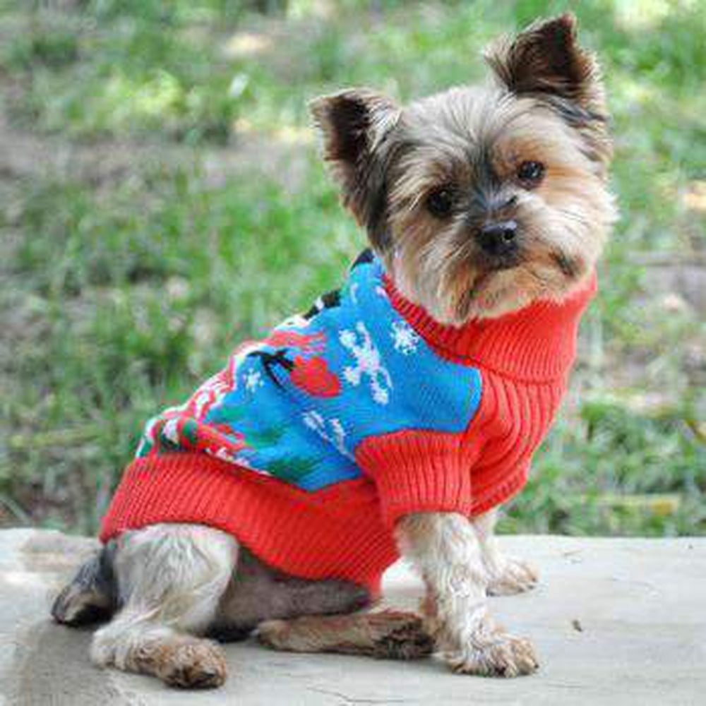 Holiday Snowman Ugly Dog Sweater