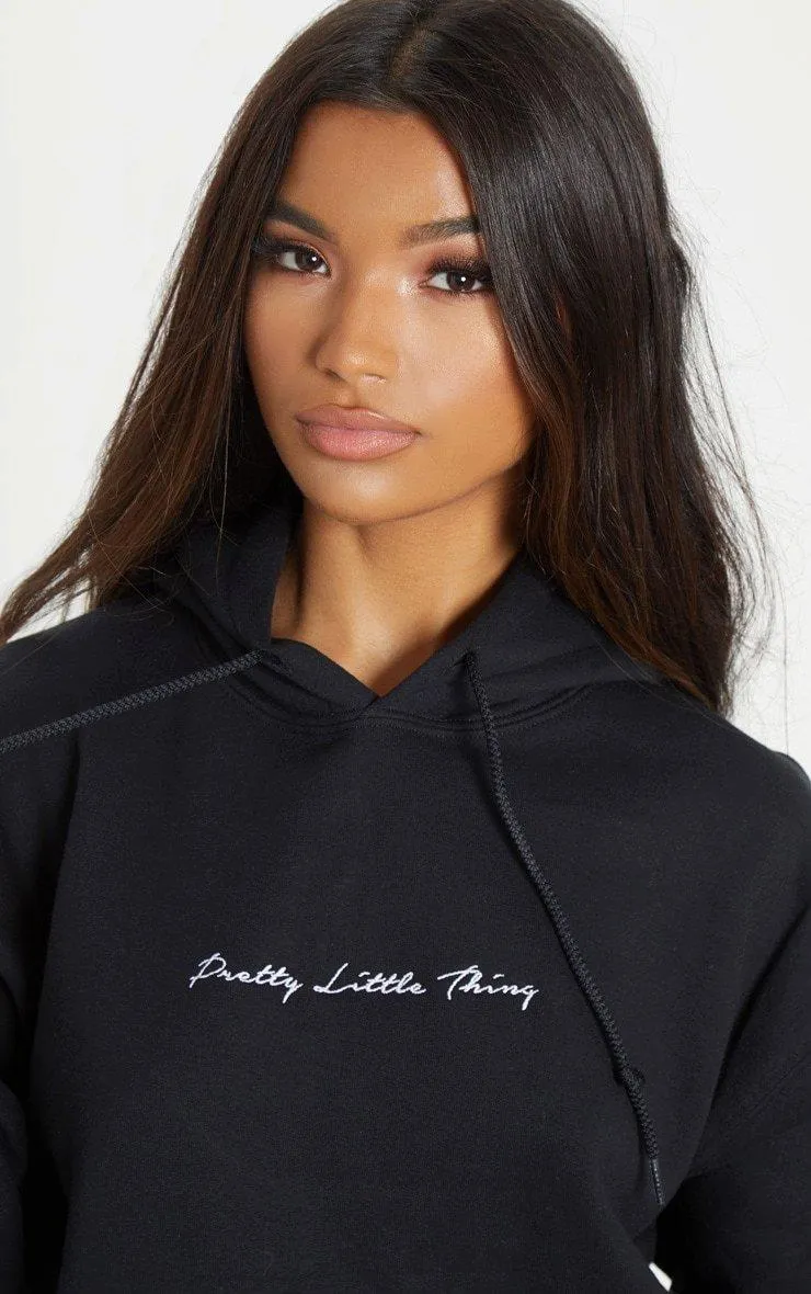 Hoodies & Sweatshirts | Black Oversized Hoody | PrettyLittleThing