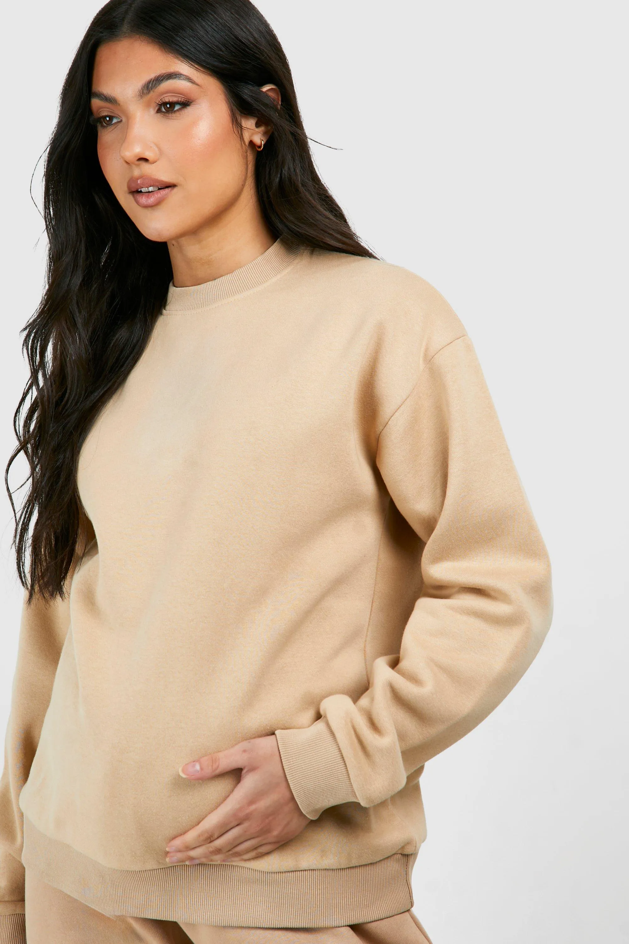 Hoodies & Sweatshirts | Maternity Basic Sweatshirt | boohoo