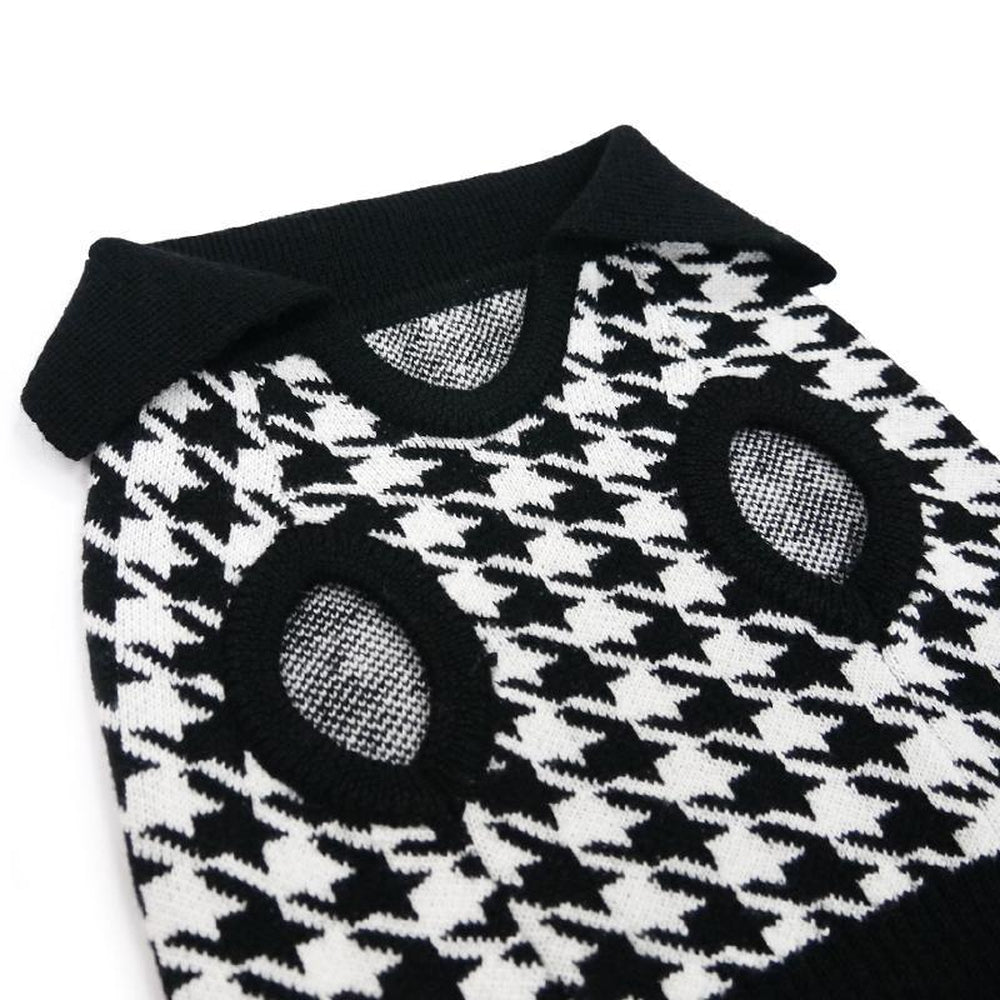 Houndstooth Dog Sweater