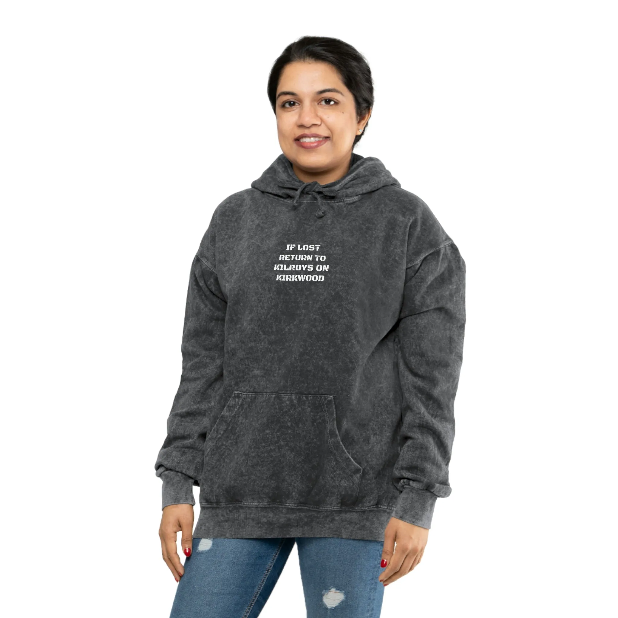 If Lost Return to KOK Mineral Wash Hoodie