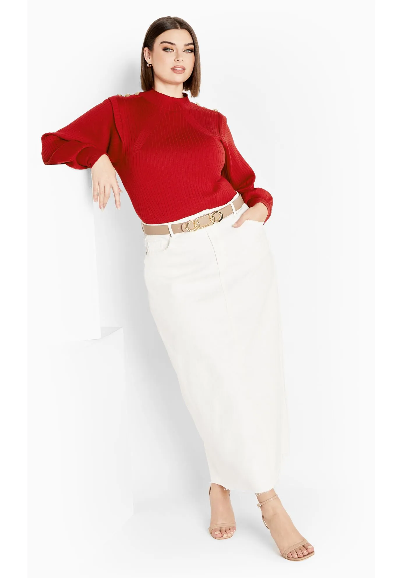 Isabella Sweater - cherry