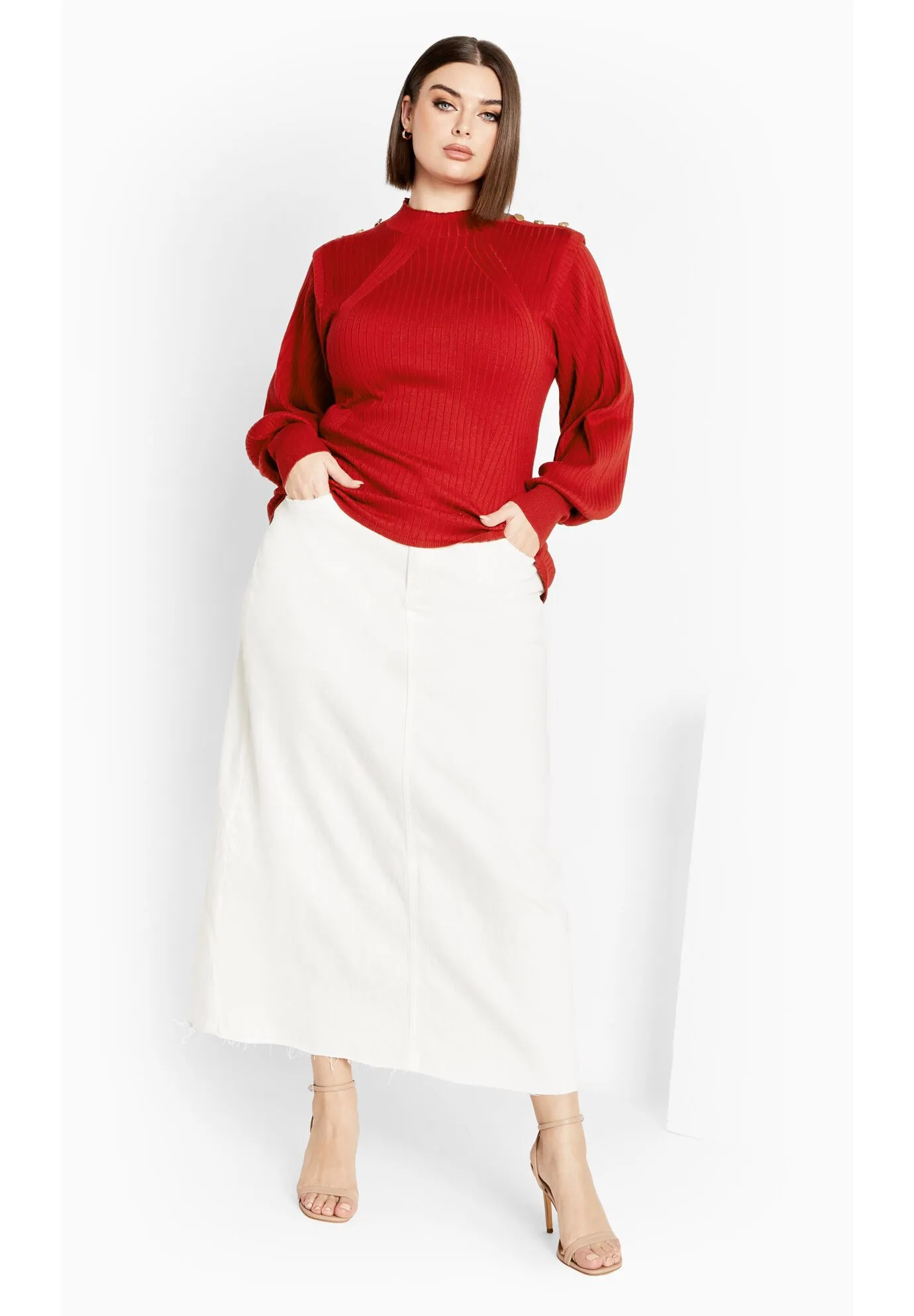 Isabella Sweater - cherry