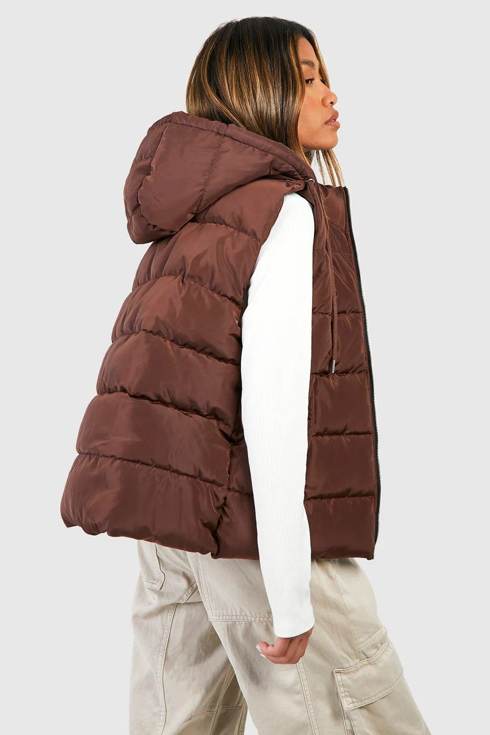 Jackets & Coats | Hooded Gilet | boohoo