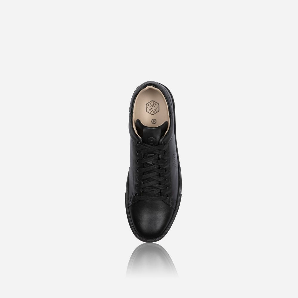 Leather Sneaker, Black