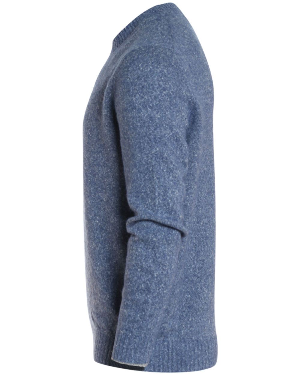 Light Blue Alpacca Blend Melange Sweater