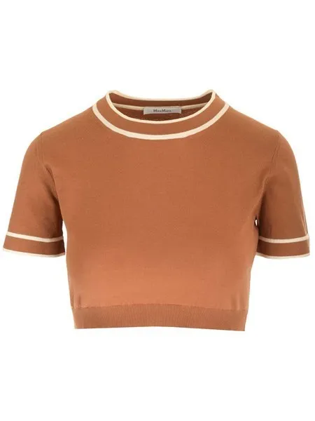 MaxMara  |Plain Logo V-neck & Crew neck