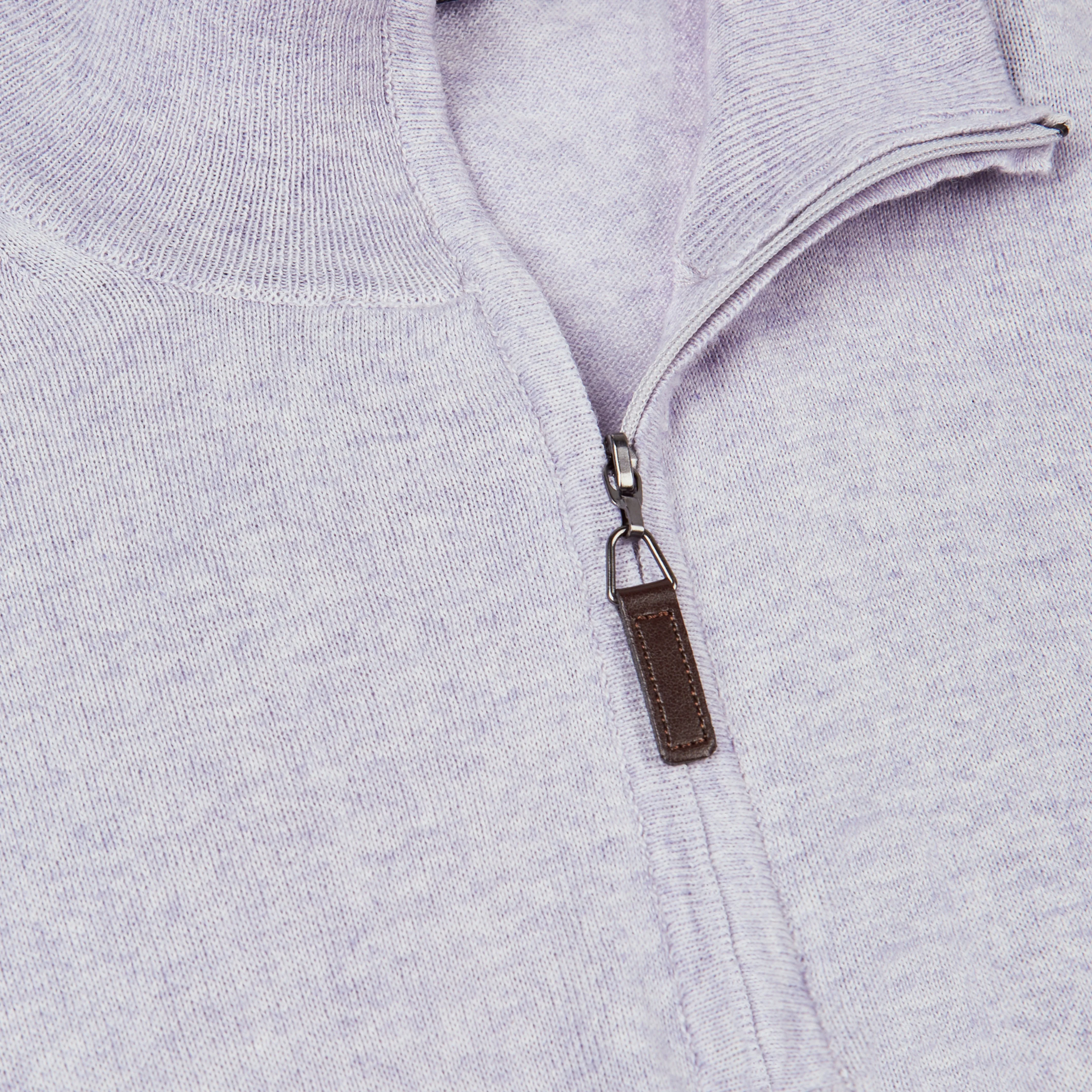 Melange Quarter Zip Pullover Sweater