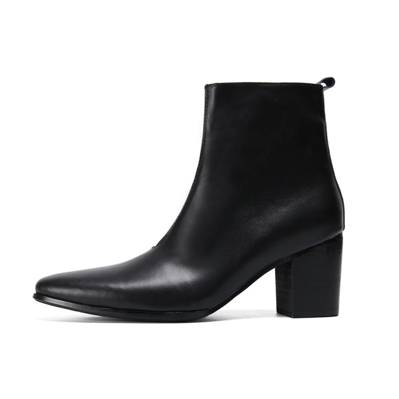 Men High Heel Chelsea Boots 