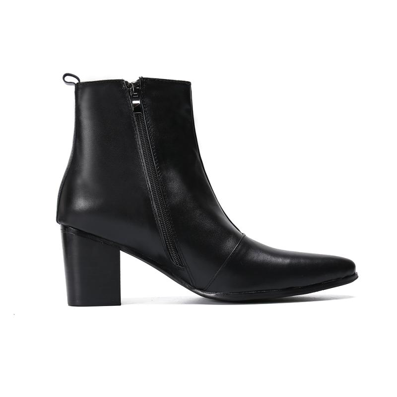 Men High Heel Chelsea Boots 