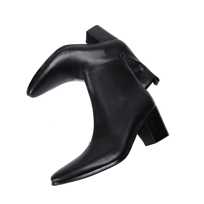 Men High Heel Chelsea Boots 