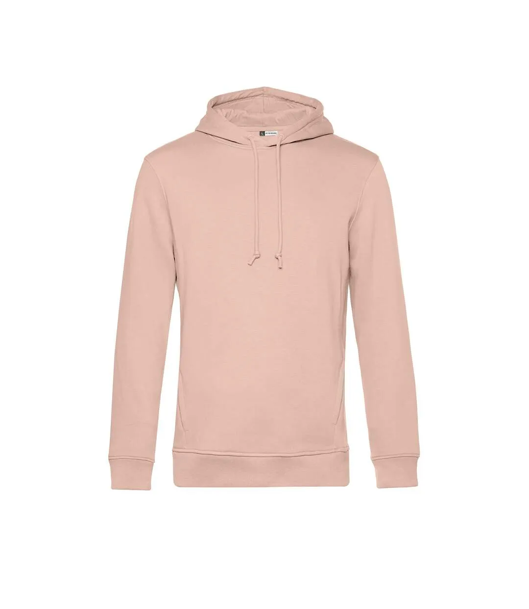 Mens organic hoodie dusky pink B&C