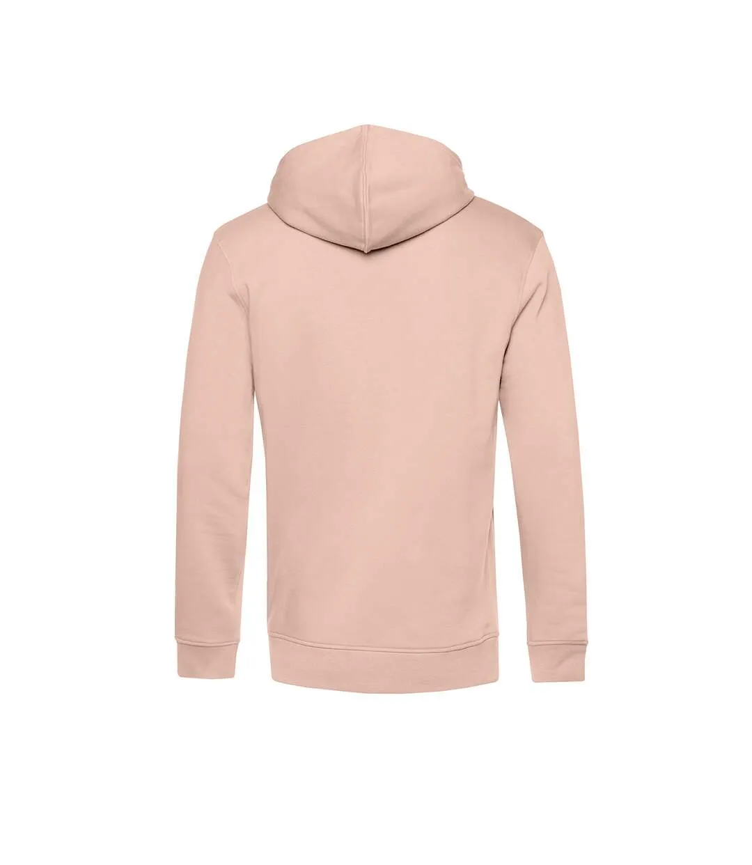 Mens organic hoodie dusky pink B&C