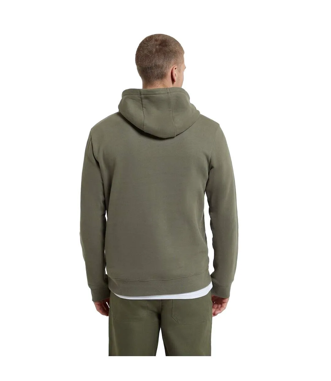 Mens rocky organic hoodie green Animal