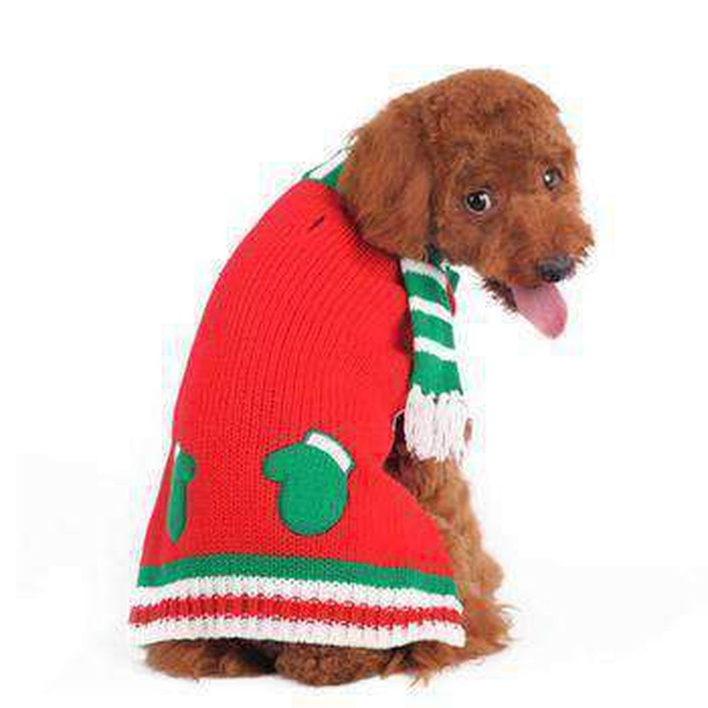 Mitten Scarf Dog Sweater