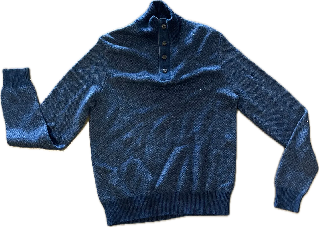 NEW GIRL: Nick Miller's Blue RL Polo Sweater (M)