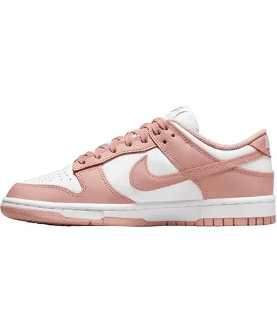 Nike Women's Dunk Low Whisper Sneaker In White,pink