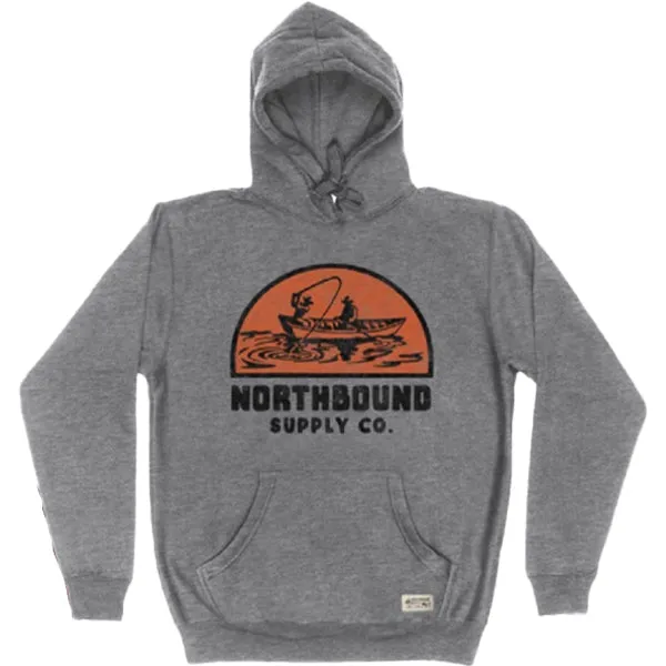 Northbound Supply Co. Hoodies - Fishing - Graphite Heather