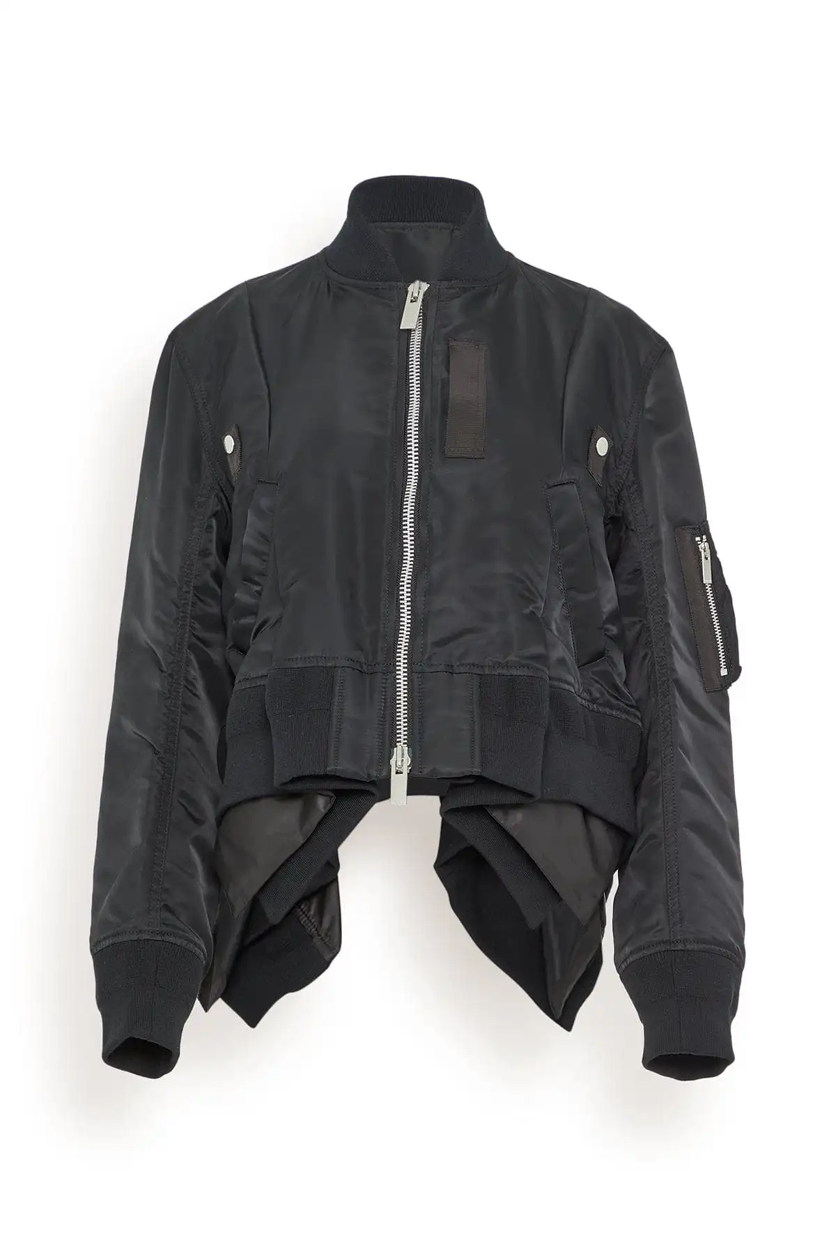 Nylon Twill Blouson in Black