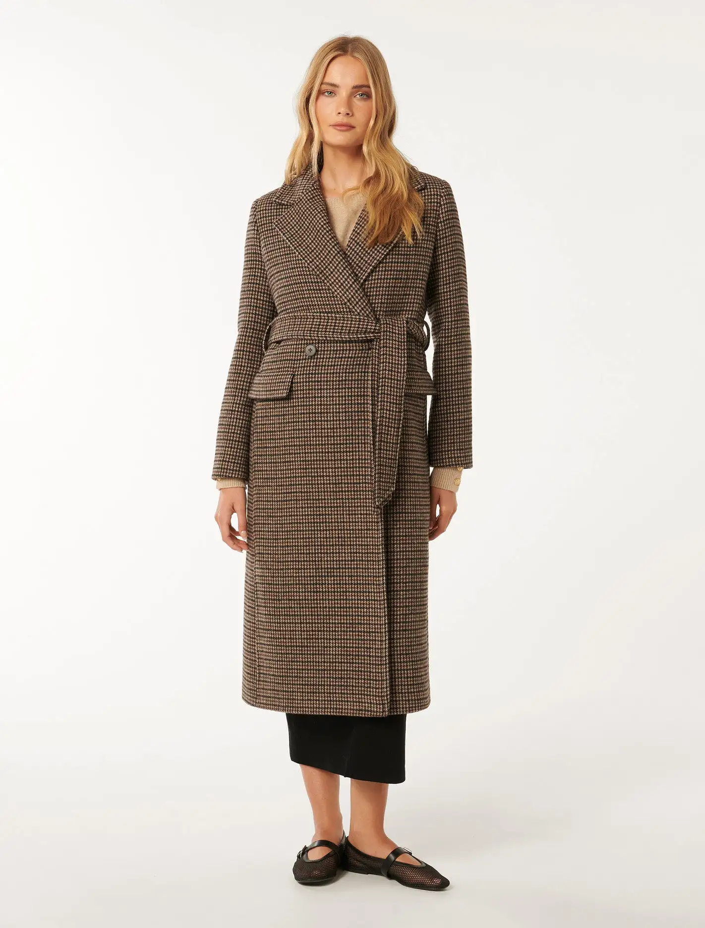 Oscar Check Coat