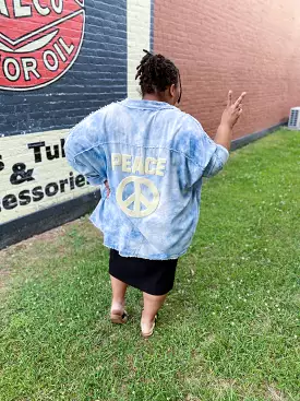 Peace Out Tie Dye Jacket