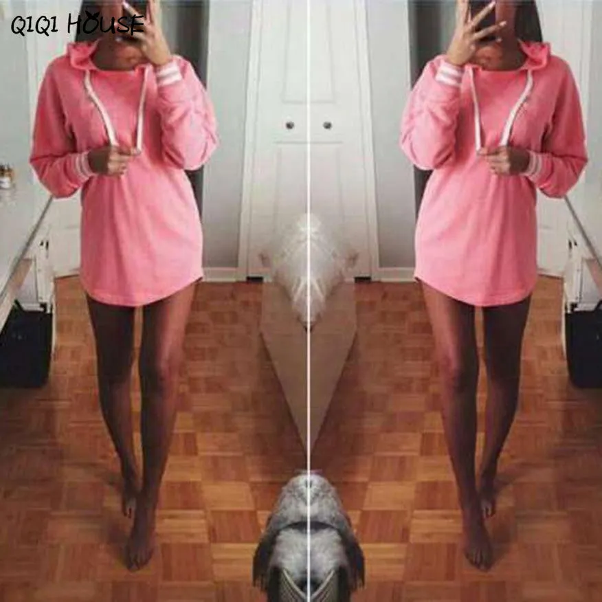 Pink Womens Tracksuit Long Sleeve Hoodie Sweatshirt Casual Loose Jumper Pullover Moleton Feminina Felpe Donna#C908 SM6