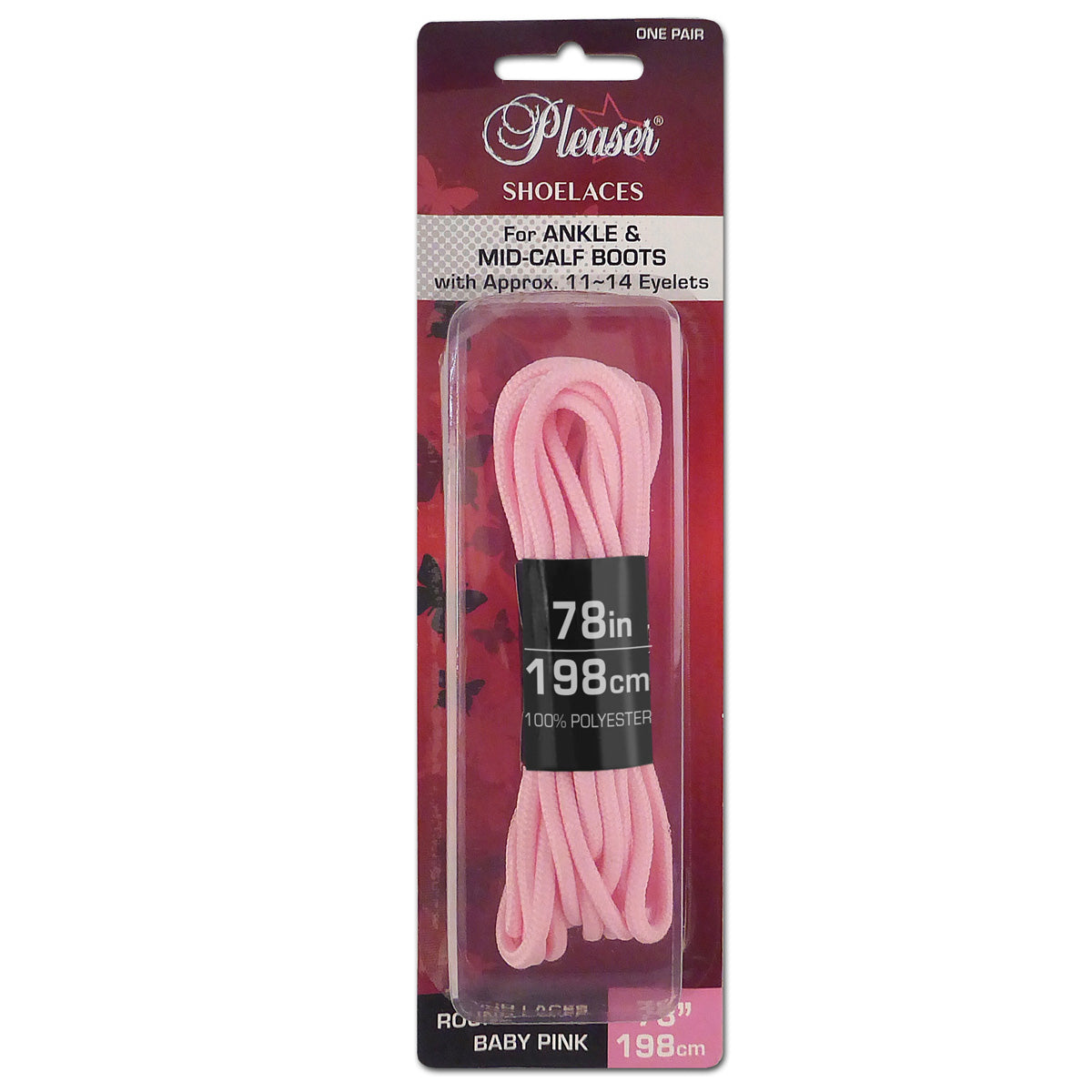 PLEASER Ankle Boot Shoe Laces  6.5 ft (198 cm)