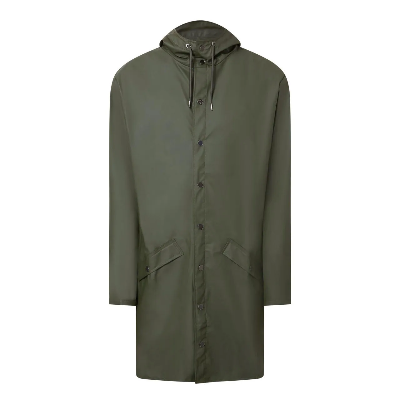 RAINS Long Jacket Unisex - Green