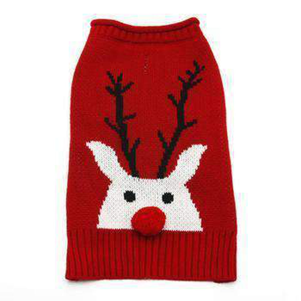 Red Nose Reindeer Dog Sweater