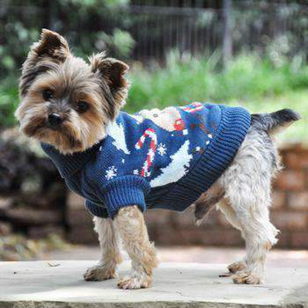 Reindeer Combed Cotton Ugly Holiday Dog Sweater