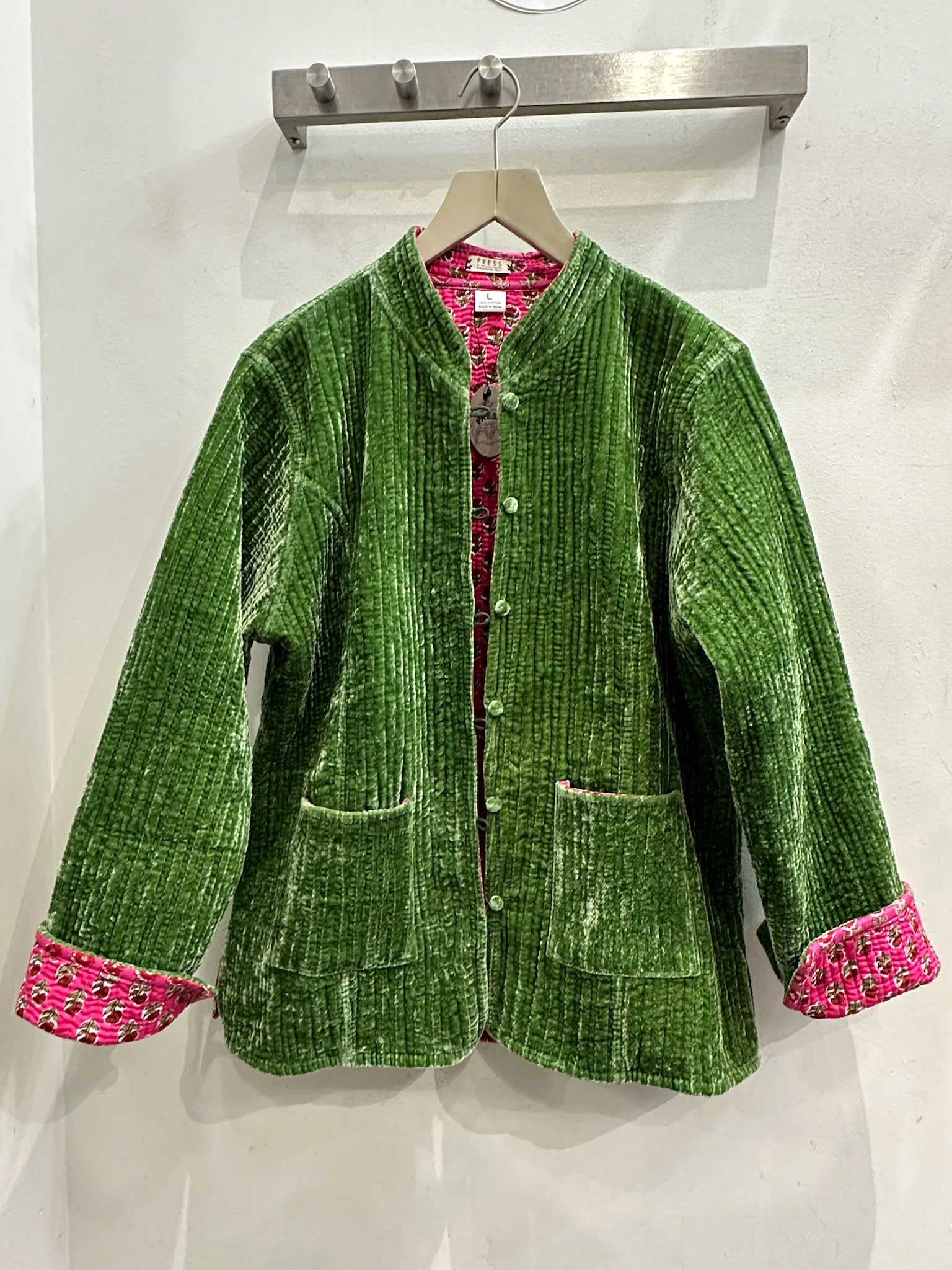 Reversible Velvet Kelly Jacket