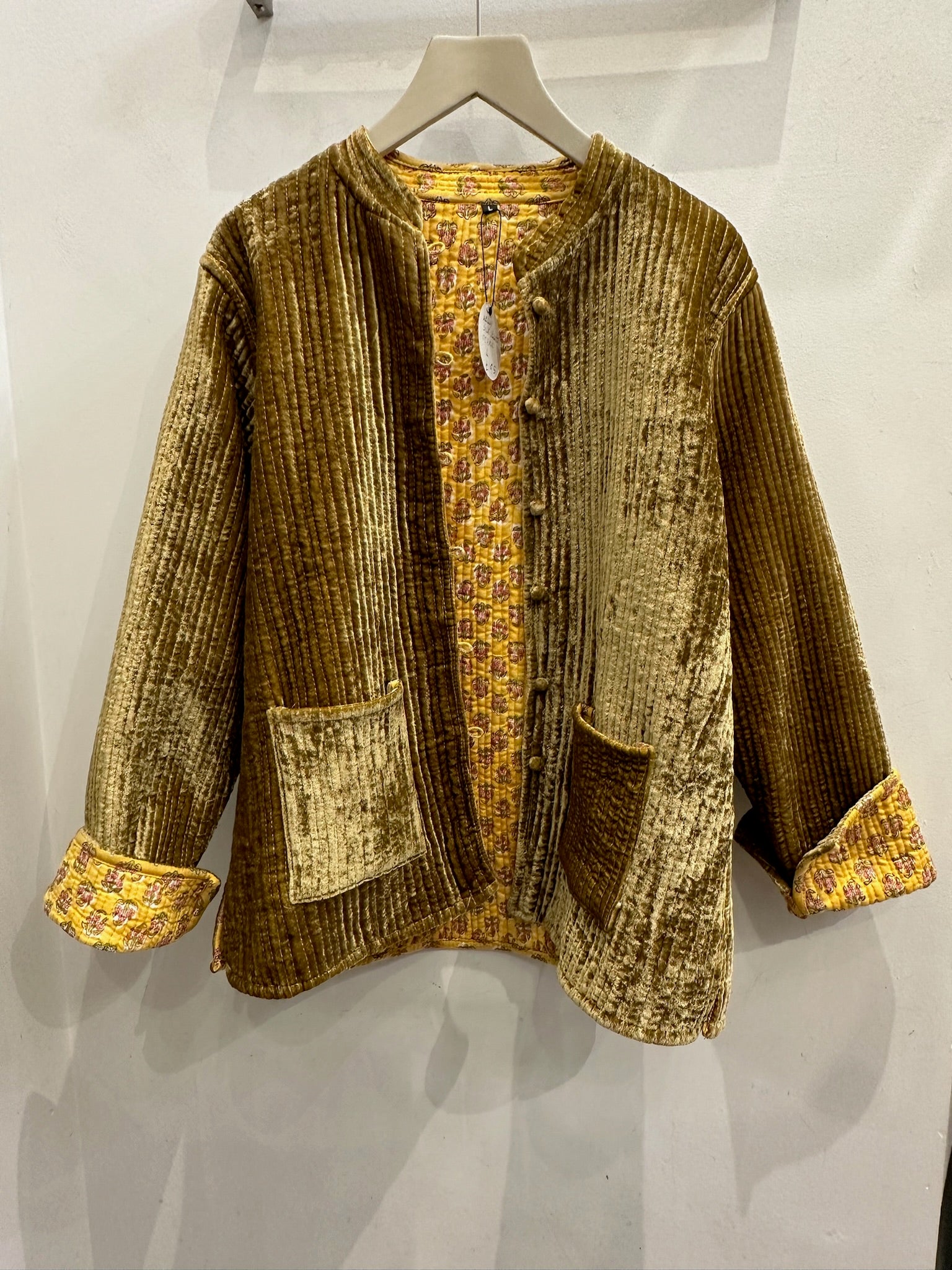 Reversible Velvet Kelly Jacket