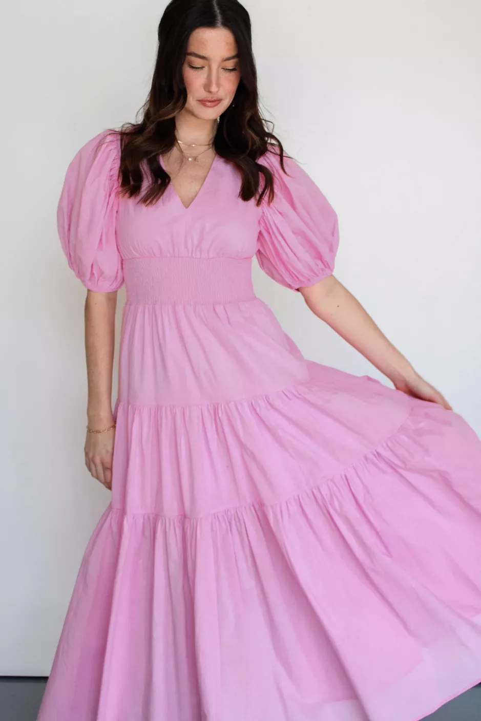 Rosy Days Maxi Dress