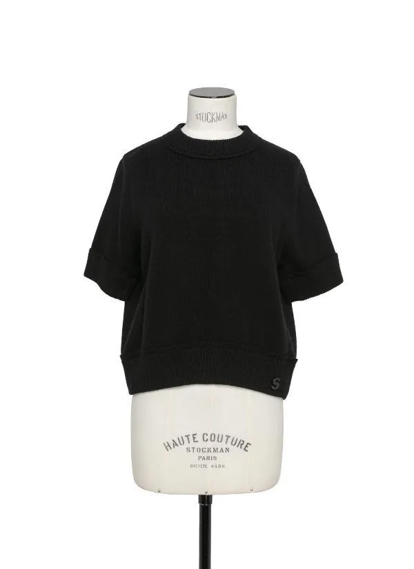 sacai  |Street Style Logo V-neck & Crew neck