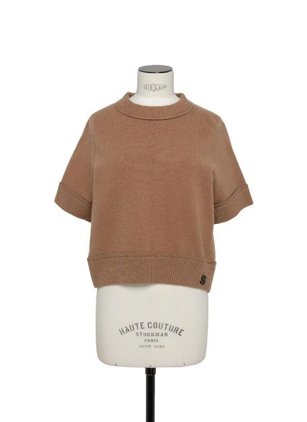 sacai  |Street Style Logo V-neck & Crew neck