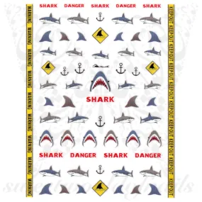 Shark Nail Art Stickers