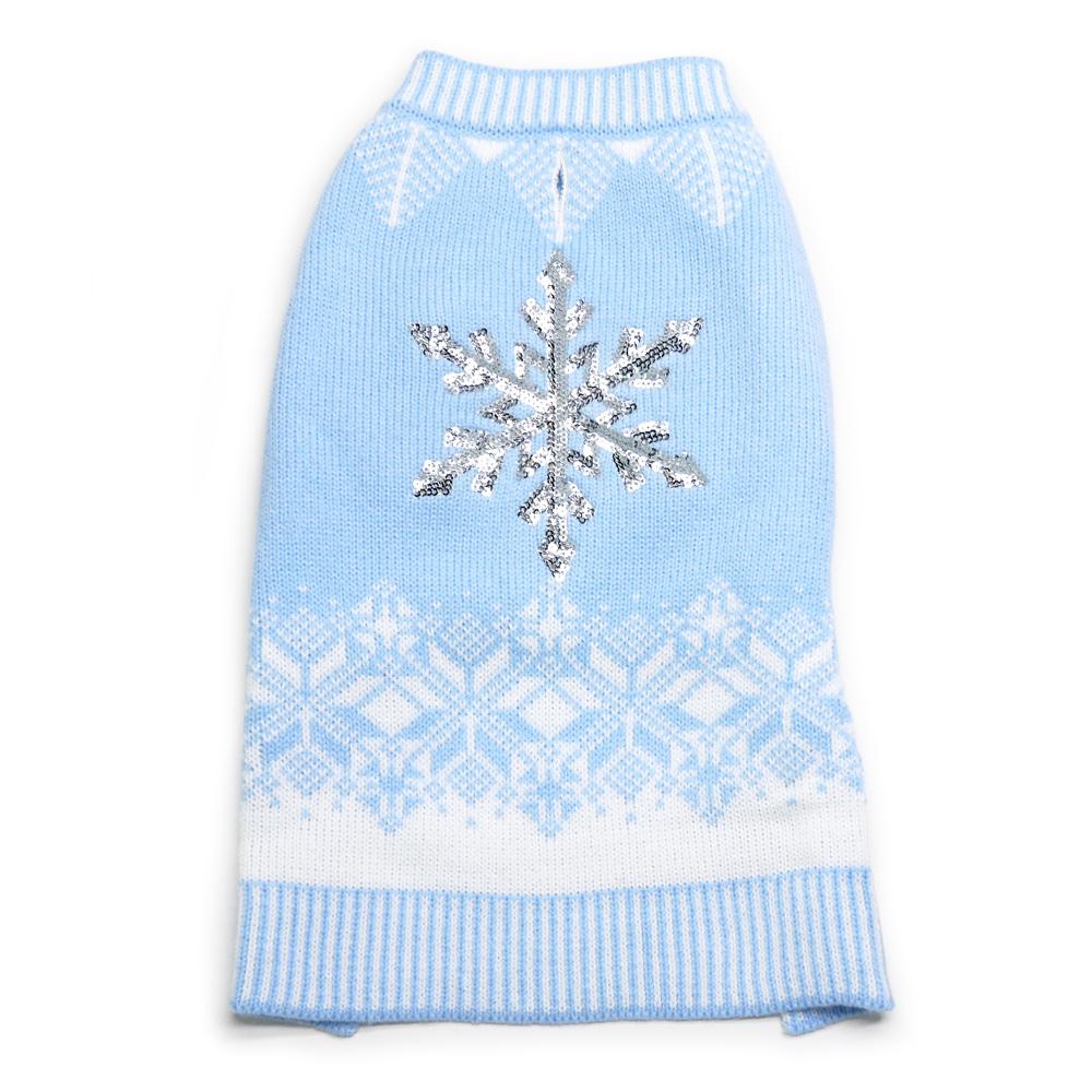 Shiny Snow Flake Dog Sweater