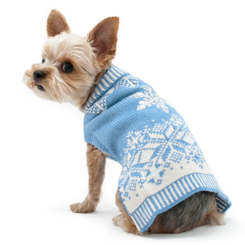 Shiny Snow Flake Dog Sweater