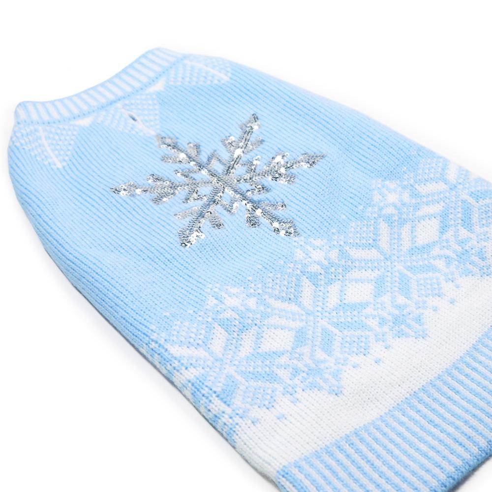 Shiny Snow Flake Dog Sweater