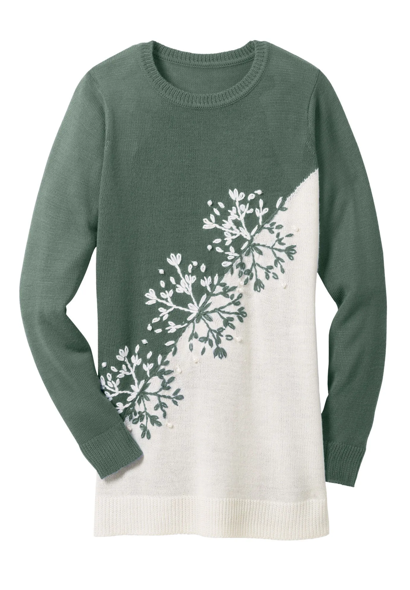 Snowflake Jacquard Pullover Sweater