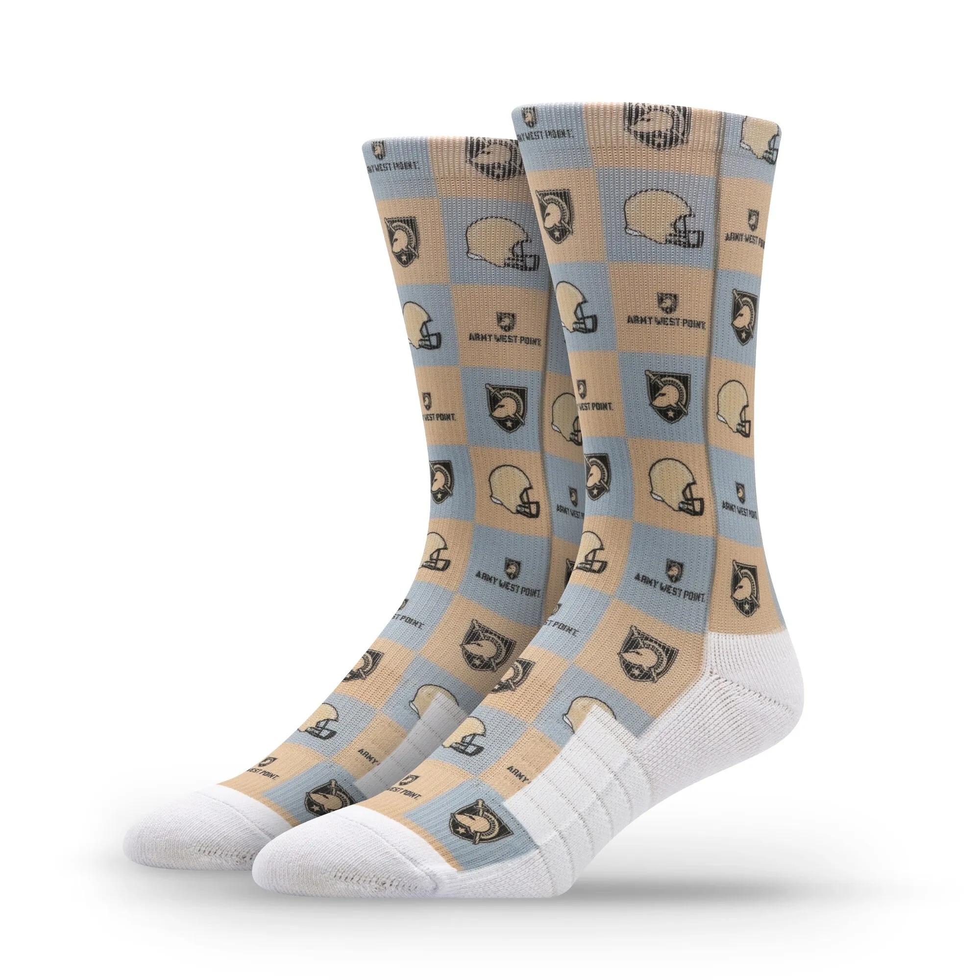 Strideline Army Black Knights Unisex Premium 70's Bedding Crew Socks