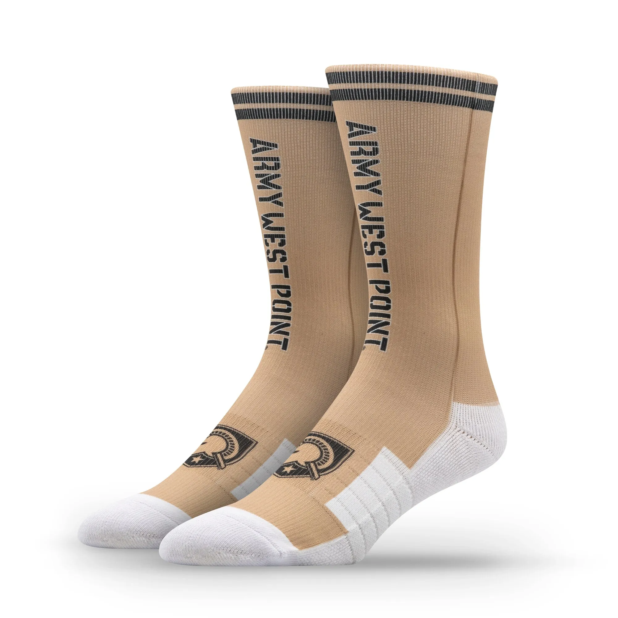 Strideline Army Black Knights Unisex Premium Wordmark Crew Socks