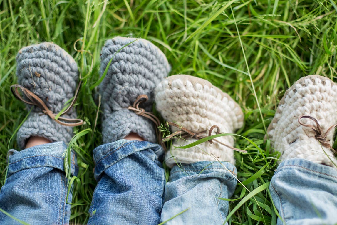 Sweater Crochet Booties