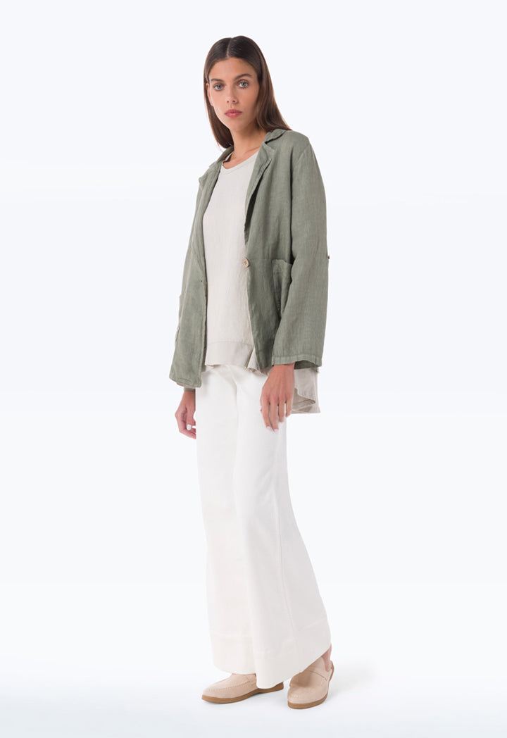 Textured Linen Light Blazer