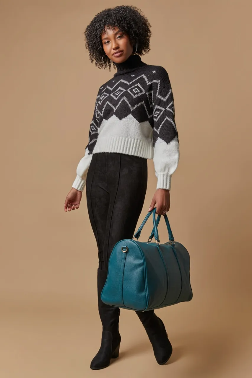 Thalia Fair Isle Pullover Sweater 