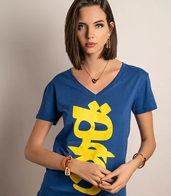 THR 1 V-Neck (Blue)