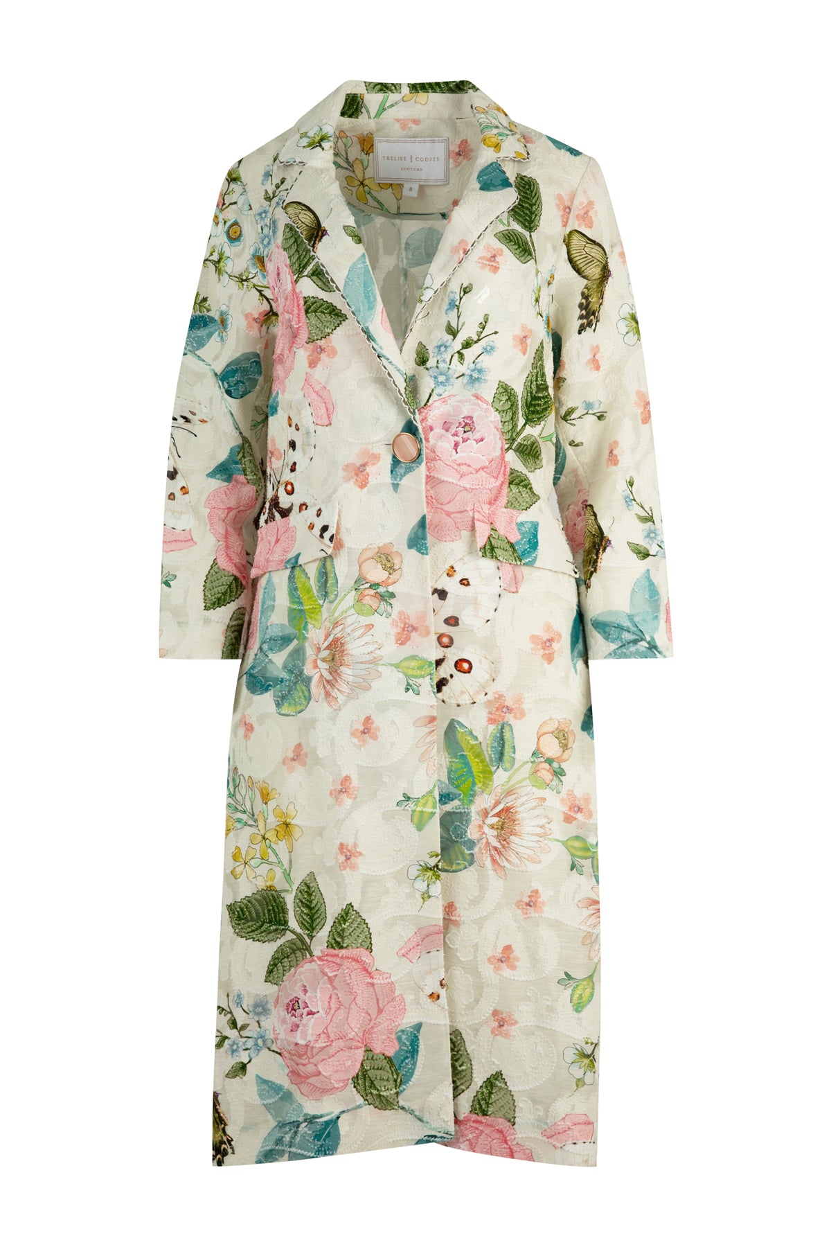 Trelise Cooper - Duster Move Coat Ivory Floral