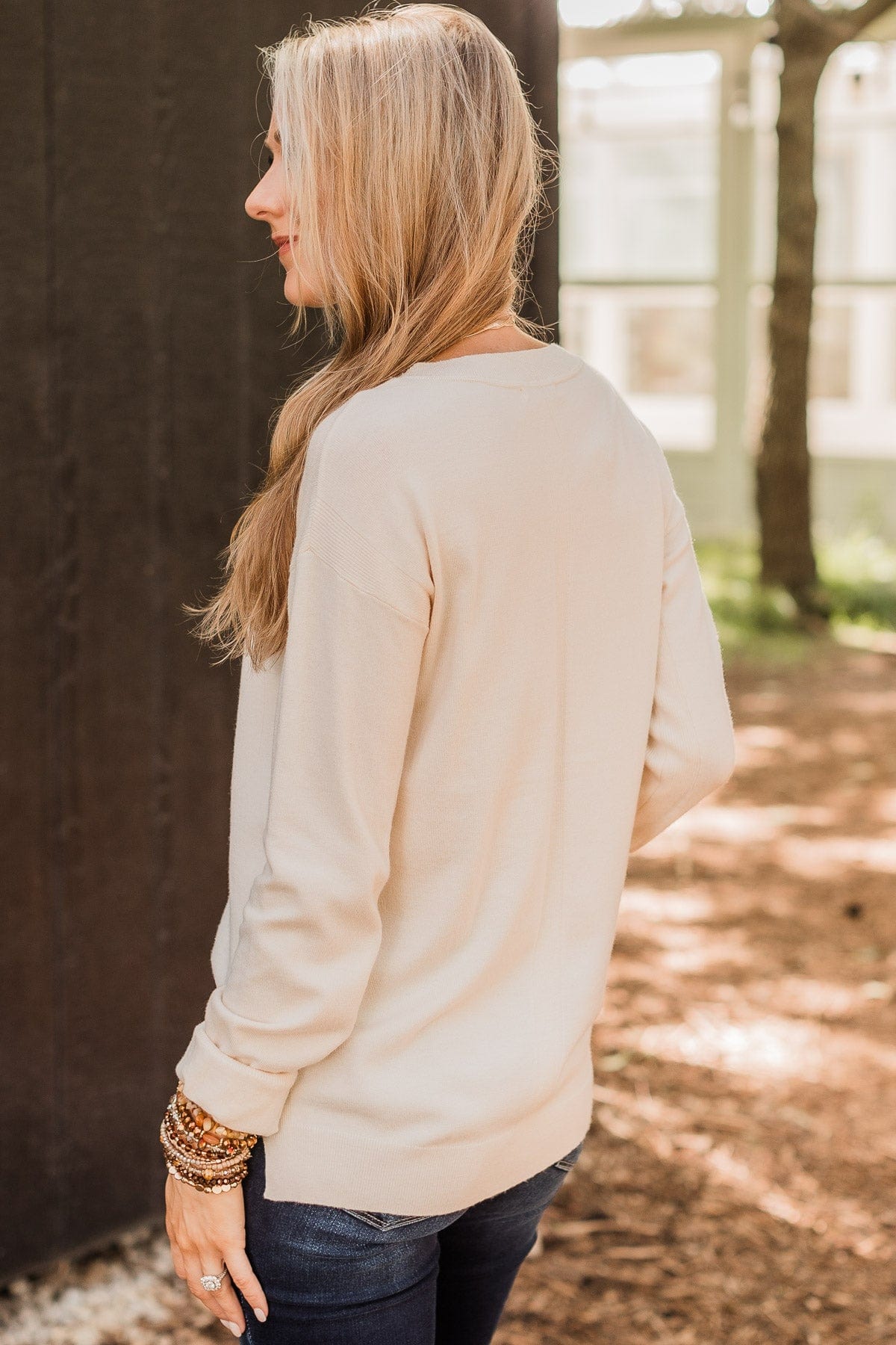 Unforgettable Feeling Knit Sweater- Cream