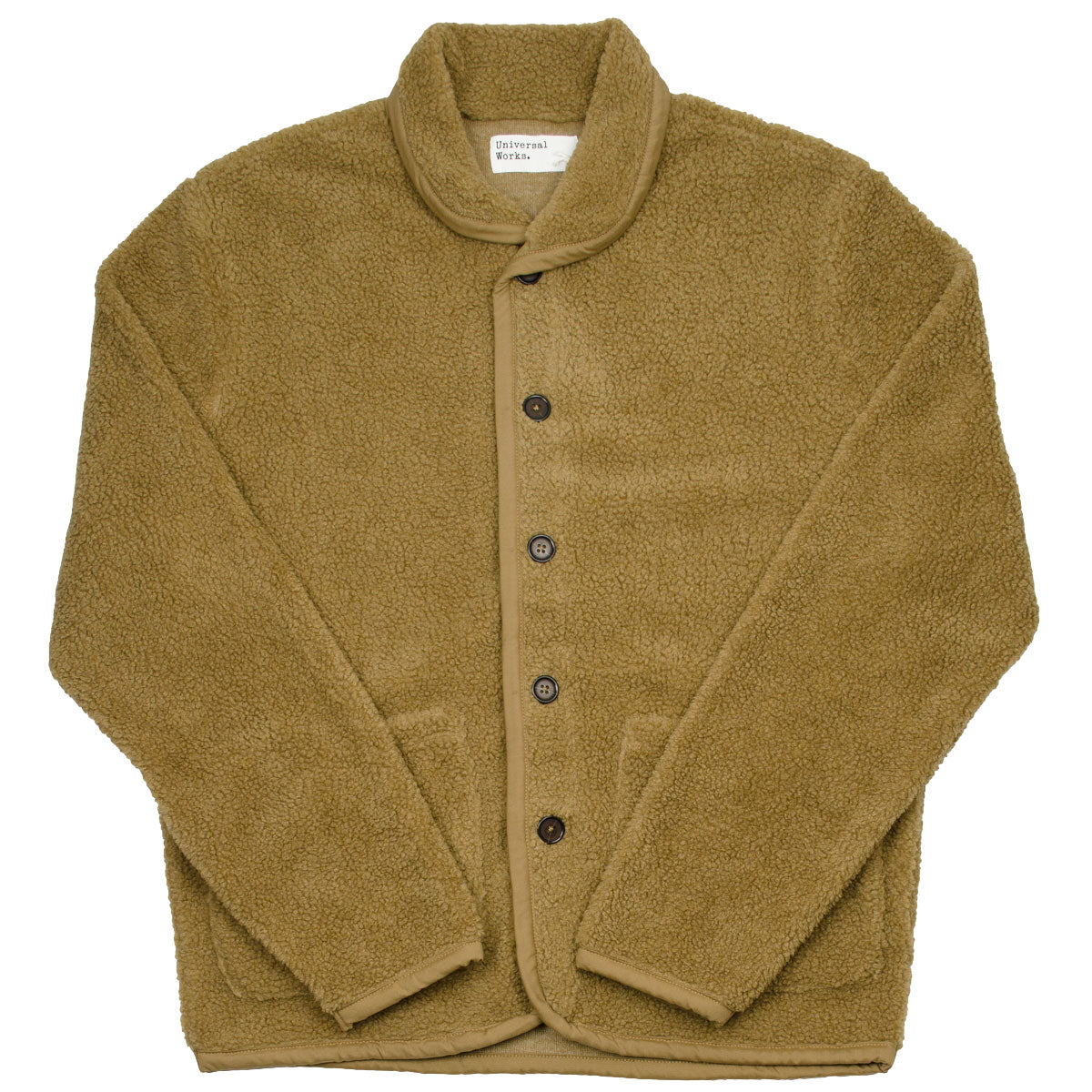 Universal Works - Lancaster Jacket Mountain Fleece - Sand