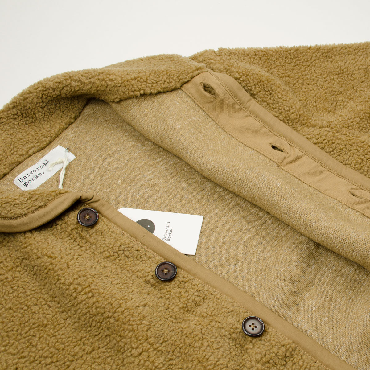 Universal Works - Lancaster Jacket Mountain Fleece - Sand